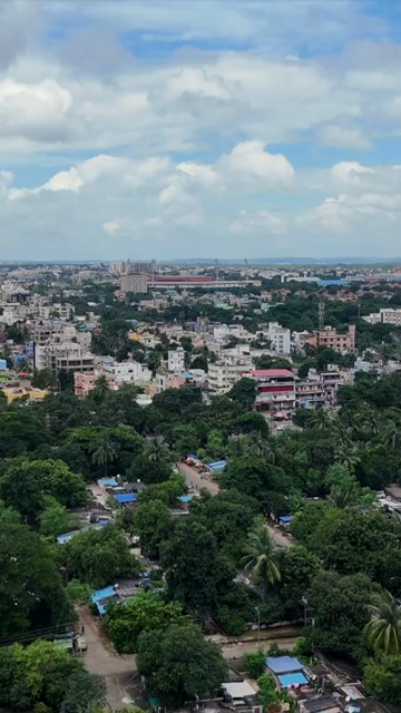 Vertical Aerial View of Bhubaneswar City, Odisha, India