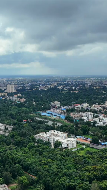Vertical Aerial View of Bhubaneswar City, Odisha, India