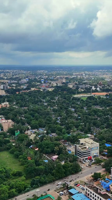 Vertical Aerial View of Bhubaneswar City, Odisha, India