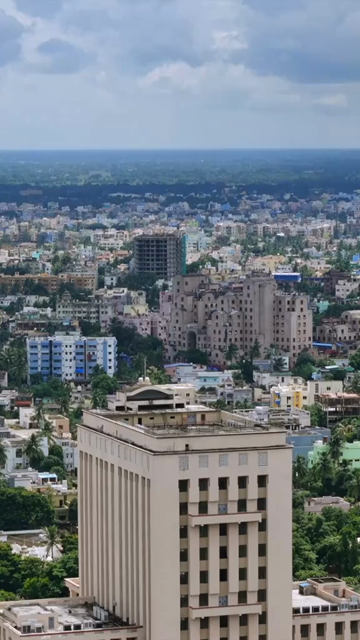 Vertical Aerial View of Bhubaneswar City, Odisha, India