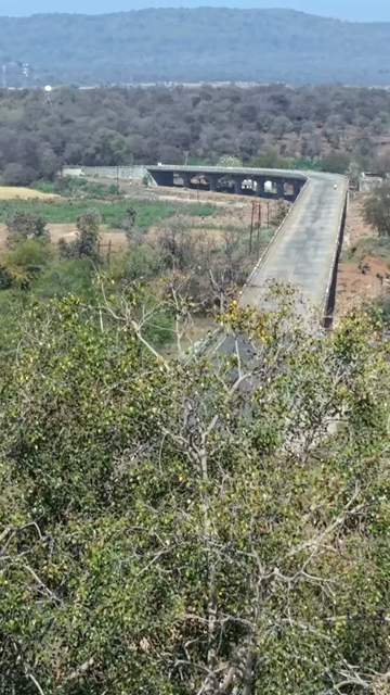 Vertical Aerial View of Bikers on Highway Near Shivpuri Madhya Pradesh