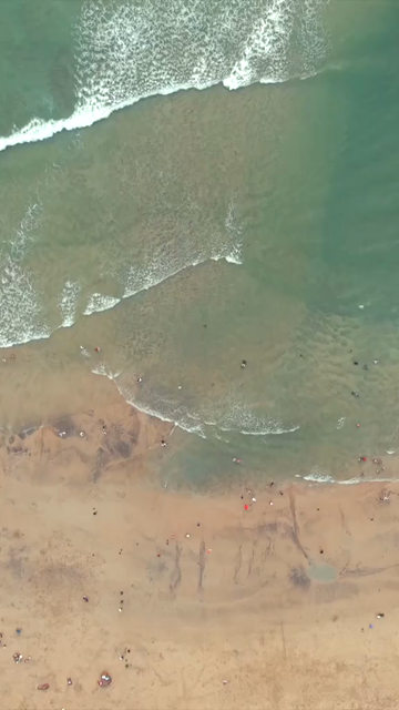 Vertical Aerial View of Bogmalo Beach and Rocky Coastline Near Vasco da Gama Goa