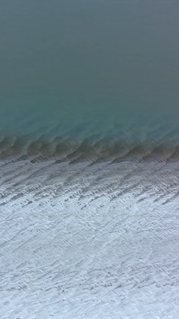 Vertical Aerial View of Brahmaputra River in Assam India