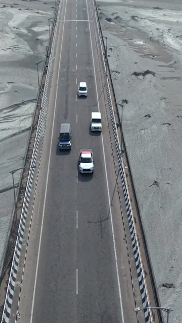 Vertical Aerial View of Bridge Over Brahmaputra River in Arunachal Pradesh India