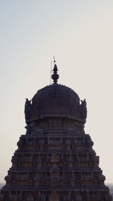 Vertical Aerial View of Brihadeeswarar Temple, Thanjavur, Tamil Nadu