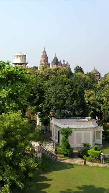 Vertical Aerial View of Chaturbhuj Temple Orchha Madhya Pradesh India