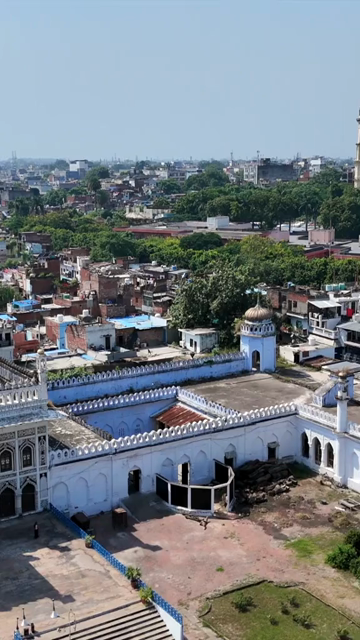 Vertical Aerial View of Chota Imambara Lucknow India