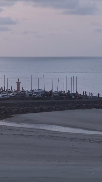 Vertical Aerial View of Dhanushkodi Arichal Munai Road End Tamil Nadu India