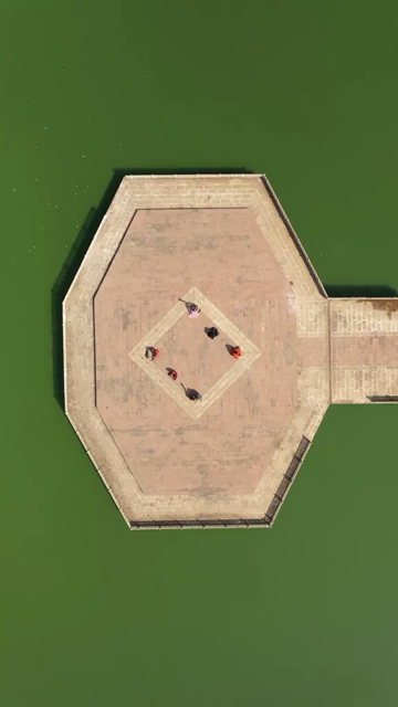 Vertical Aerial View of Dhrupad Singers Performing in Gwalior Madhya Pradesh India