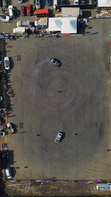 Vertical Aerial View of Drift Event at Aamby Valley Air Strip, Lonavala, Maharashtra