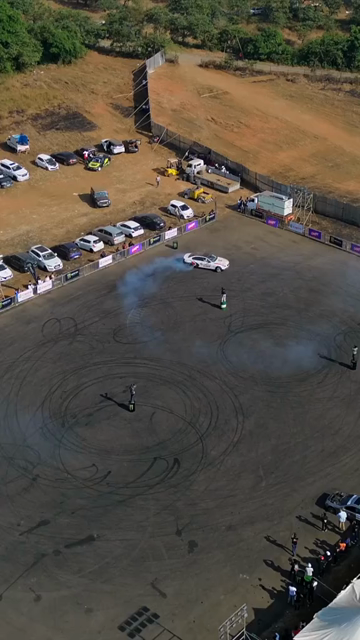 07th December 2025 : Vertical Aerial View of Drift Event at Aamby Valley Air Strip, Lonavala, Maharashtra