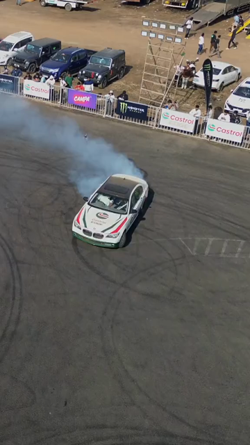 07th December 2025 : Vertical Aerial View of Drift Event at Aamby Valley Air Strip, Lonavala, Maharashtra