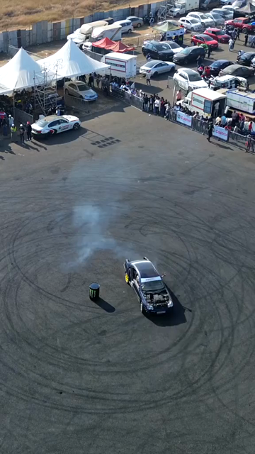 07th December 2025 : Vertical Aerial View of Drift Event at Aamby Valley Air Strip, Lonavala, Maharashtra