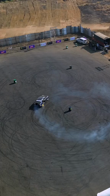 07th December 2025 : Vertical Aerial View of Drift Event at Aamby Valley Air Strip, Lonavala, Maharashtra