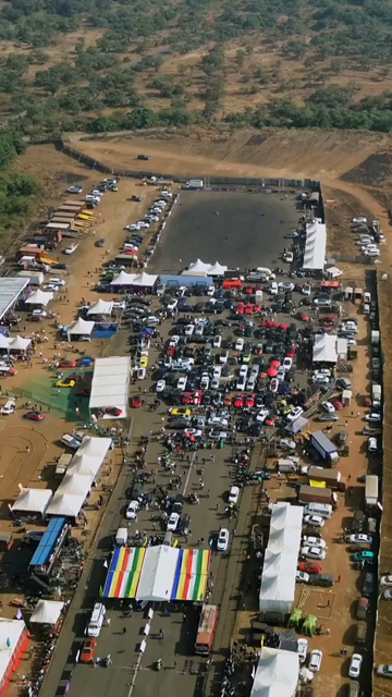 Vertical Aerial View of Drift Event at Aamby Valley Air Strip, Lonavala, Maharashtra