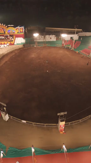 Vertical Aerial View of Garba Festival Ground in Bhopal, India