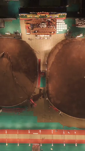 Vertical Aerial View of Garba Festival Ground in Bhopal, India
