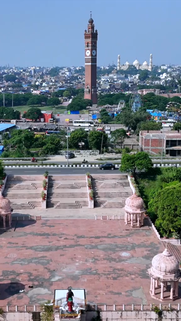Vertical Aerial View of Gomti River in lucknow