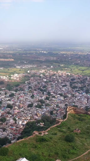 Vertical Aerial View of Gwalior Fort Madhya Pradesh India