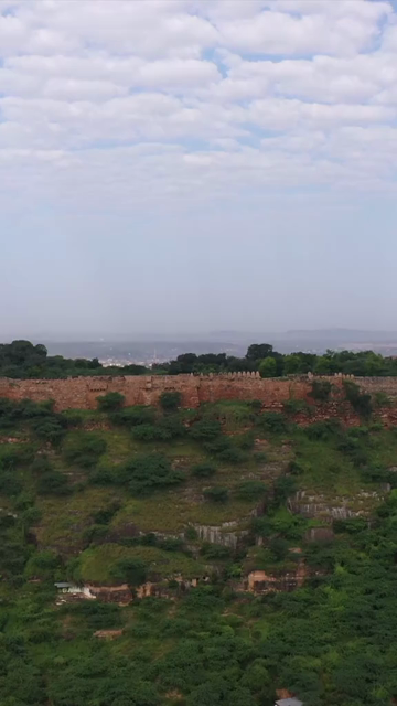 Vertical Aerial View of Gwalior Fort Madhya Pradesh India