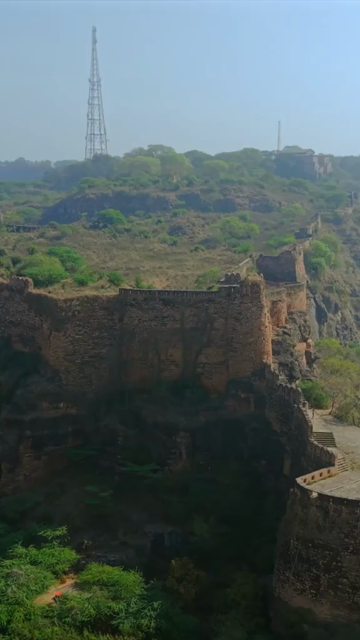 Vertical Aerial View of Gwalior Fort Madhya Pradesh India