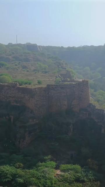 Vertical Aerial View of Gwalior Fort Madhya Pradesh India