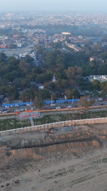 Vertical Aerial View of Helicopter at Maha Kumbh Mela 2025, Prayagraj