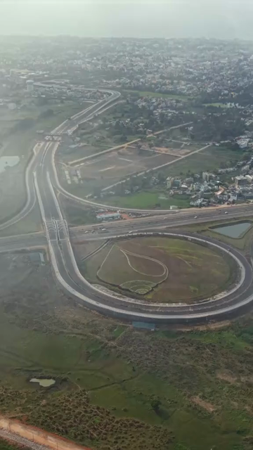 Vertical Aerial View of Highway Infrastructure in Cuttack, Odisha, India