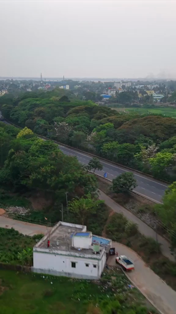 Vertical Aerial View of Highway Infrastructure in Cuttack, Odisha, India