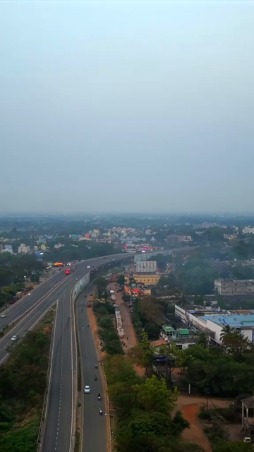 Vertical Aerial View of Highway Infrastructure in Cuttack, Odisha, India