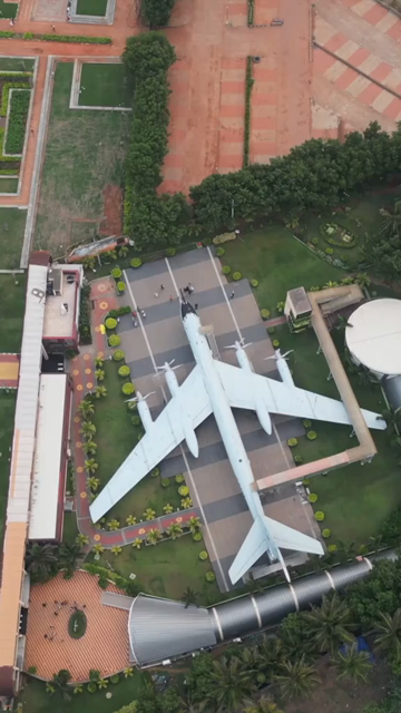 Vertical Aerial View of INS Kursura Submarine Museum and RK Beach Road in Visakhapatnam India