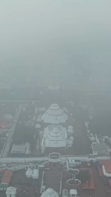 Vertical Aerial View of Jagannath Temple in Puri, Odisha, India