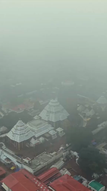 Vertical Aerial View of Jagannath Temple in Puri, Odisha, India