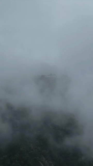 Vertical Aerial View of Jog Falls Karnataka India