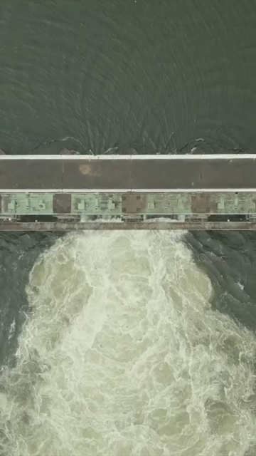 Vertical Aerial View of Kaliyasot Dam and Reservoir Bhopal Madhya Pradesh India