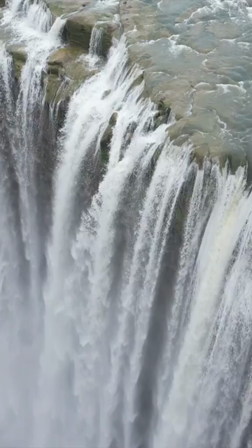 Vertical Aerial View of Keoti Waterfall Rewa Madhya Pradesh India