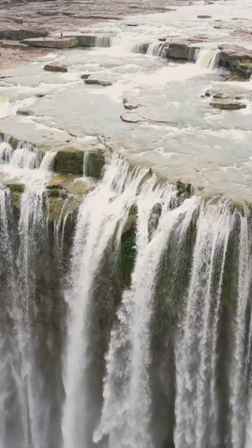 Vertical Aerial View of Keoti Waterfall Rewa Madhya Pradesh India