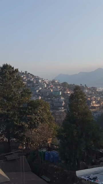 Vertical Aerial View of Kohima City Nagaland India