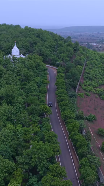 Vertical Aerial View of Kundalpur Jain Temple Complex in Madhya Pradesh