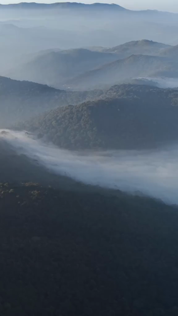Vertical Aerial View of Lambasingi Viewpoint, Andhra Pradesh, India