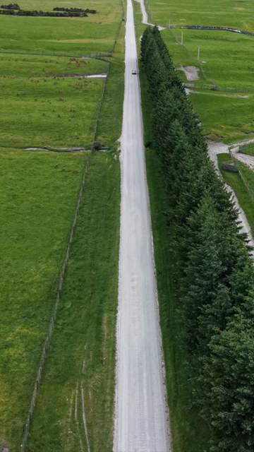 Vertical Aerial View of Mount Aspiring Road Near Wanaka in New Zealand