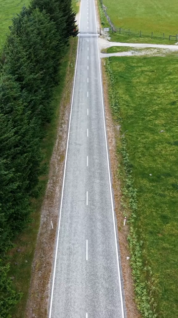 Vertical Aerial View of Mount Aspiring Road Near Wanaka in New Zealand