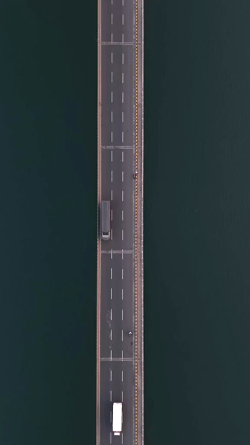 Vertical Aerial View of Narmada River and Bridge Jabalpur, Madhya Pradesh