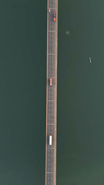 Vertical Aerial View of Narmada River and Bridge Jabalpur, Madhya Pradesh
