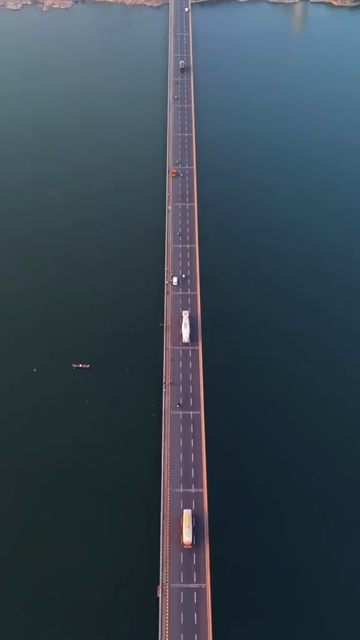Vertical Aerial View of Narmada River and Bridge Jabalpur, Madhya Pradesh
