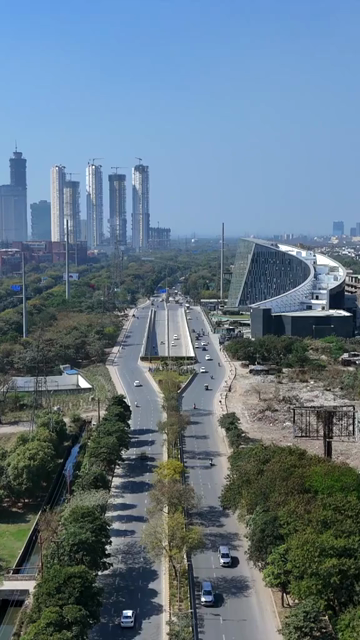 Vertical Aerial View of New Noida Authority Office in Noida India
