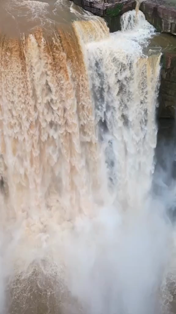 Vertical Aerial View of Purwa Waterfall Rewa Madhya Pradesh India