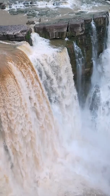Vertical Aerial View of Purwa Waterfall Rewa Madhya Pradesh India