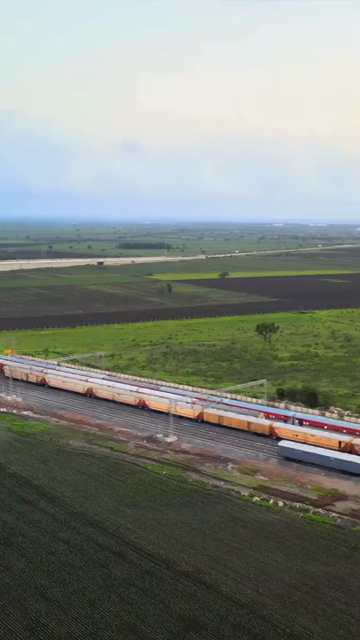Vertical Aerial View of Railway Tracks Near Tumakuru Karnataka India