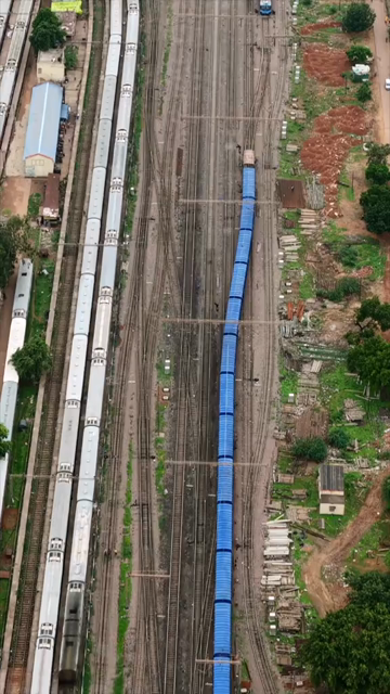 Vertical Aerial View of Raipur Railway Station
